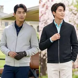 버팔로 시퐁린넨 바람막이점퍼 중년 남성 신사자켓