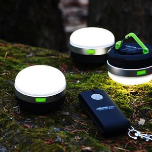 몬스터라이트 무선리모컨 LED 돔랜턴 2구세트 캠핑랜턴 텐트 실내등 난방텐트 조명