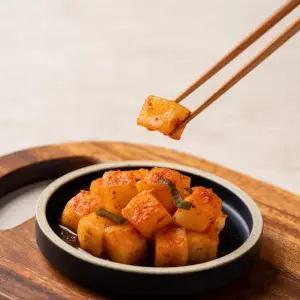 [보성녹차김치]깍두기 5kg 전라도 보성엔 녹차 깍뚜기 김치