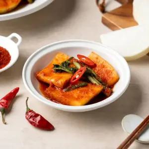 [보성녹차김치]석박지 3kg 전라도 보성엔 녹차 섞박지 무 나박 김치