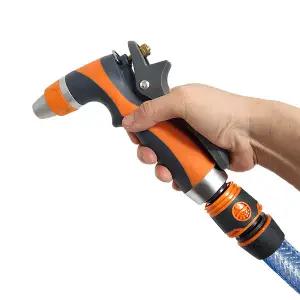 파워알루미늄 분사기/세차 마당 정원 물 호스 고압 노즐 분사기 워터건 세차건