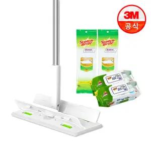올터치 더블액션 막대걸레 대형 + 정전기 100매 + 물걸레 60매