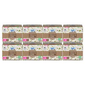 쏘피 생리대 유기농 자연의색 무표백 라이너 일반 라미란 대용량 8팩 소피