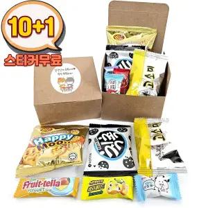 단체간식 학생 학교 행사 위클래스 응원 입학 과자상자 선물 BOB세트C