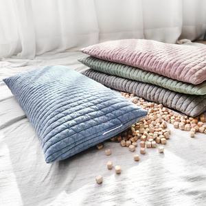 편백나무 낮은베개 24x48 양면누빔 순면 피그먼트 시원한 배게