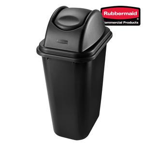 러버메이드 소프트 휴지통 뚜껑 세트 (대) 39L - 검정