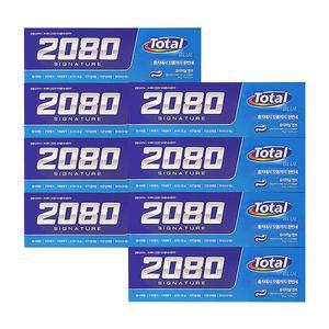 애경 2080 시그니쳐 토탈 블루치약 125g 4입 x2