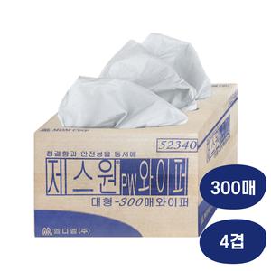제스원 산업용 종이와이퍼 4겹 대형 300매 종이보루 공장휴지 기름타월 기름보루