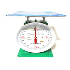 금성계기사 지시저울20kg 접시 시장 바늘 아날로그 눈금 계량 다용도 업소용 저울