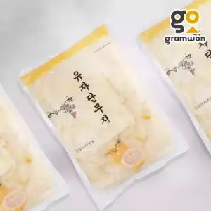 유자 단무지 1kgX10팩 원효 대용량 업소용