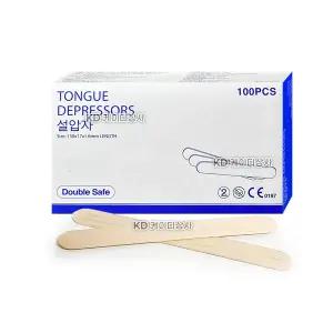 더블세이프 나무설압자 100개입 10통 혀누르개 가주설압자 피부과 왁싱 스파츌라
