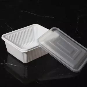 일회용포장찜용기 JH 미니사각찜용기 23199 백색 50세트 - 소분