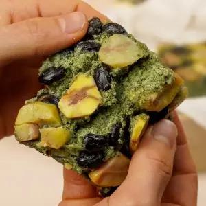 [마을기업싸리재]식사대용 설기떡 [ 알밤 쑥설기 100g 10봉 ] 개별포장떡 콩 쑥떡