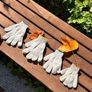 키즈 글러브 어린이 영유아 초등학생 목장갑 캠핑용 갯벌 체험 무지 면 장갑