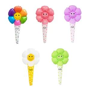 데이지꽃 막대 풍선 스틱 놀이공원 생일파티 유치원 소품