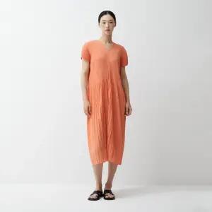 루즈핏 V넥 쉬폰 원피스_EPOPM024I49