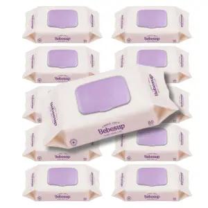 대량구매 단체주문 베베숲 트러스트 캡형 물티슈 80매 x 10개입 선물용 회사 사무실 행사