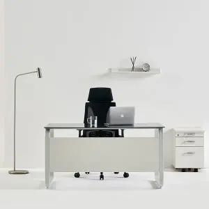 [티에스퍼니처] 데임 A형 강화유리 사무용책상 1400x800