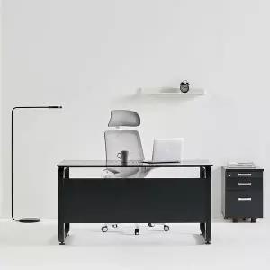 [티에스퍼니처] 데임 A형 강화유리 사무용책상 1200x600