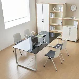 [티에스퍼니처]데임 B형 강화유리 회의테이블 1800x900