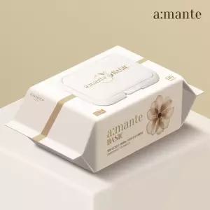 아망떼 베이직 대용량 아기물티슈 엠보싱 캡형 120매 10팩