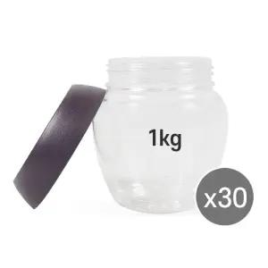 단지 플라스틱 항아리 젓갈 장아찌 담금통 (1kg 30개)