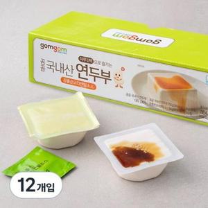곰곰 하루1팩 국산콩 연두부+오리엔탈소스, 134g, 12개입 one option