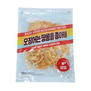 정화식품 오징어는 땅콩을 좋아해 220g 건어물 술 안주