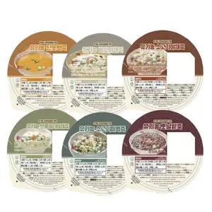 유기농 섬죽 180g x6종 (버섯, 소고기야채, 소고기미역 등)