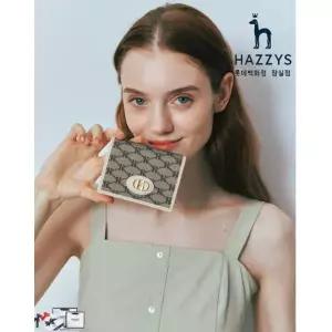 [롯데백화점]헤지스ACC [선물포장] HIWA5E808I3_여성용 아이보리 패턴 가죽 반지갑