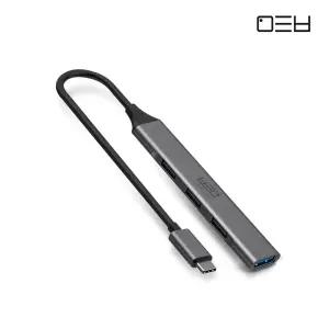 메타블 슬림 USB3.0 C타입 4포트 허브 노트북 태블릿 아이패드 아이폰 멀티 포트 확장