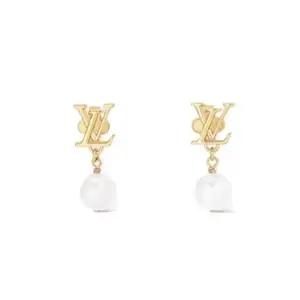 [LOUIS VUITTON][명품] 루이비통 LV 아이코닉 진주펜던트 골드메탈 귀걸이