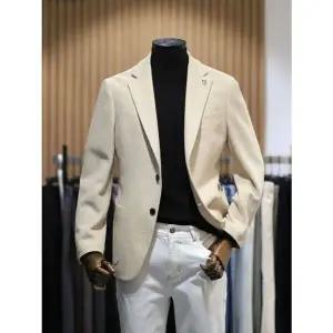 [본]BON 베이지 린넨 져지 니티드 캐주얼 재킷 BN4MEA263[35001422]