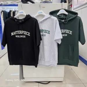 [에꼴리에]에꼴리에 5부심플레터링후드티 25B0431_SC