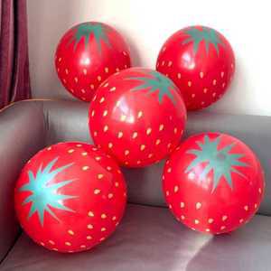 딸기풍선 대량 100개 벌룬 이벤트 축제 파티 용품