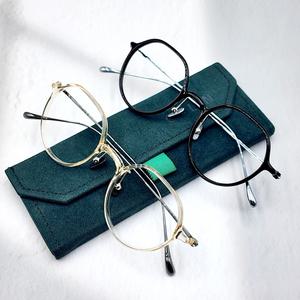 글라스렌 가벼운 크라운판토 얇은 뿔테안경 티타늄안경테 남자여자 투명 패션 TGL73