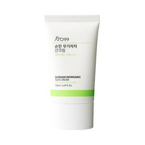 아토99 순한 비건 무기자차 선크림 50ml 1개 SPF50+ PA++++ 톤업 미백 주름개선 기능성 자외선차단제