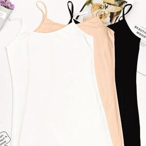 코잇 롱 슬리브리스 나시 이너웨어 원피스 슬리브리스 이너웨어 속치마 면 데일리 나시 신축성