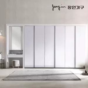[장인가구]드홈 글로우 여닫이 파우더 붙박이장 5CM