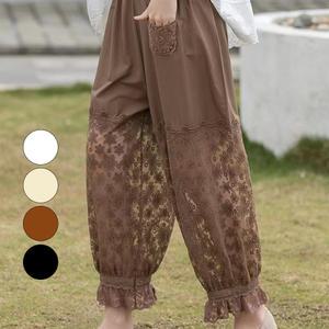 여성용 사계절 9부기장 시스루 망사 레이스 소세지 항아리 속바지