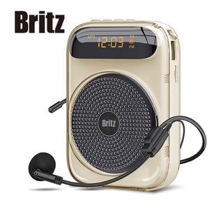 브리츠 무선 스피 블루투스 메가폰 확성기 여행가이드 마이크 BZ-S8 아이보리