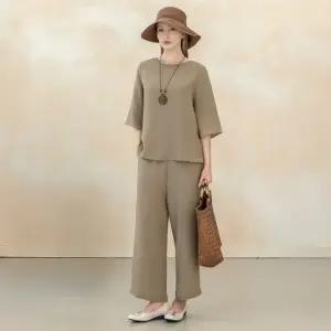 하모니 인견 바지 세트 마담 미시 중년 여성 빅사이즈 40대 50대