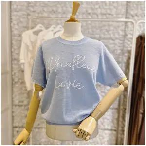 [대구백화점] [무자크]러브레터링반팔니트(MP4WKT27F)