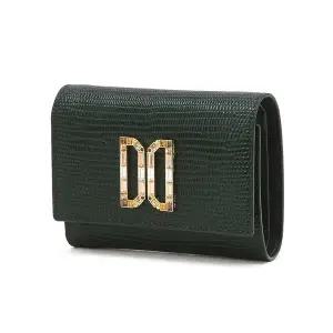 [닥스](강남점)DCWA5F283E2 [25FW][프리미엄][ALEXA] 알렉사 그린 고급 크리스탈 DD장식 반지갑