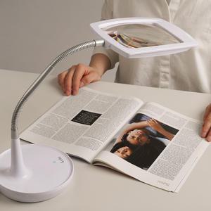 아이클 비구면 다초점렌즈 조명확대경 LED 스탠드 노안돋보기 피부확대기