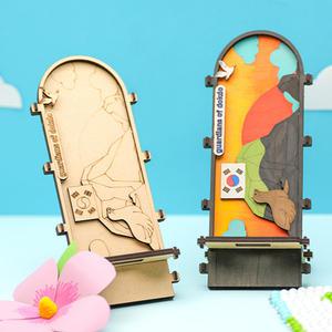 [문구티쳐] 토단(TD) 독도 휴대폰 거치대 1인세트 DIY 우리나라 독도 교과과정 과학의날 우드조립 방과후만들기