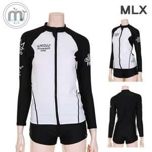 (MLX) 남여공용 비치웨어 영문레터링 포인트 래쉬가드 수영복-DM_261 비치웨어룩 커버업 여름