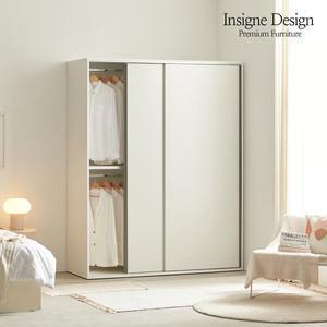 [인시네] E0 애쉴리 슬라이딩 옷장 1600 행거형 미닫이 키큰장