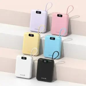 밸류엠 PD 22.5W 고속충전 C타입 케이블 일체형 미니 보조배터리 10000mAh