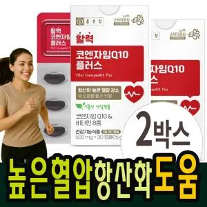 코엔자임 코큐텐 Q10 항산화 높은 혈암 감소 도움 2개